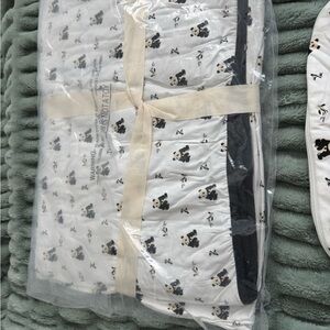 Panda Print Kyte Youth blanket - Black and White